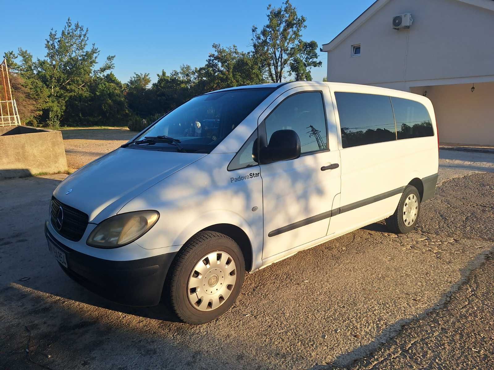 White Mercedes van
